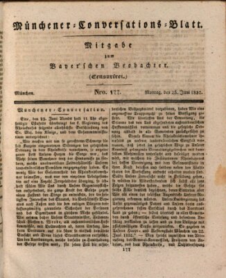 Münchener Conversations-Blatt (Bayer'scher Beobachter) Montag 25. Juni 1832