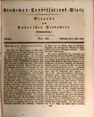 Münchener Conversations-Blatt (Bayer'scher Beobachter) Mittwoch 4. Juli 1832