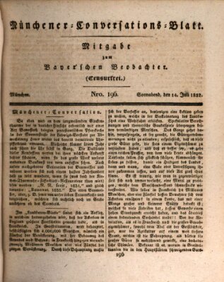 Münchener Conversations-Blatt (Bayer'scher Beobachter) Samstag 14. Juli 1832