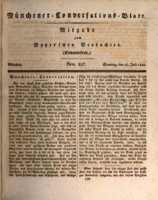 Münchener Conversations-Blatt (Bayer'scher Beobachter) Sonntag 15. Juli 1832