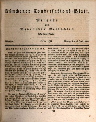 Münchener Conversations-Blatt (Bayer'scher Beobachter) Montag 16. Juli 1832