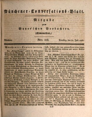 Münchener Conversations-Blatt (Bayer'scher Beobachter) Dienstag 24. Juli 1832