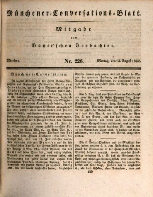 Münchener Conversations-Blatt (Bayer'scher Beobachter) Montag 13. August 1832