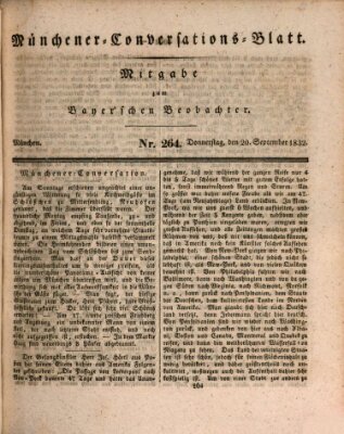 Münchener Conversations-Blatt (Bayer'scher Beobachter) Donnerstag 20. September 1832