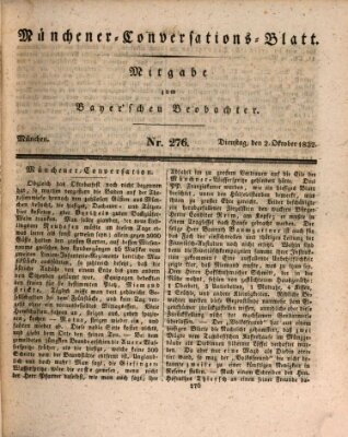 Münchener Conversations-Blatt (Bayer'scher Beobachter) Dienstag 2. Oktober 1832