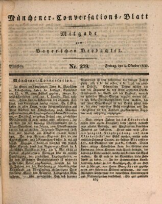 Münchener Conversations-Blatt (Bayer'scher Beobachter) Freitag 5. Oktober 1832