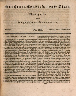 Münchener Conversations-Blatt (Bayer'scher Beobachter) Dienstag 9. Oktober 1832