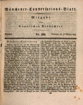 Münchener Conversations-Blatt (Bayer'scher Beobachter) Dienstag 16. Oktober 1832