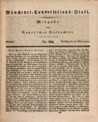 Münchener Conversations-Blatt (Bayer'scher Beobachter) Dienstag 30. Oktober 1832