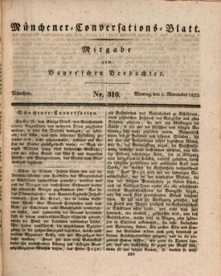 Münchener Conversations-Blatt (Bayer'scher Beobachter) Montag 5. November 1832