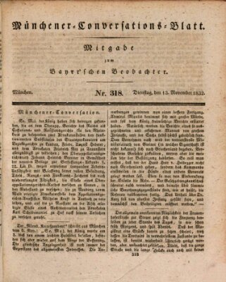 Münchener Conversations-Blatt (Bayer'scher Beobachter) Dienstag 13. November 1832