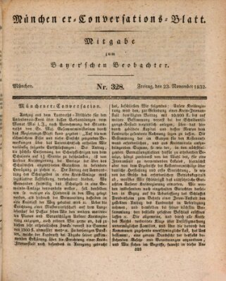 Münchener Conversations-Blatt (Bayer'scher Beobachter) Freitag 23. November 1832