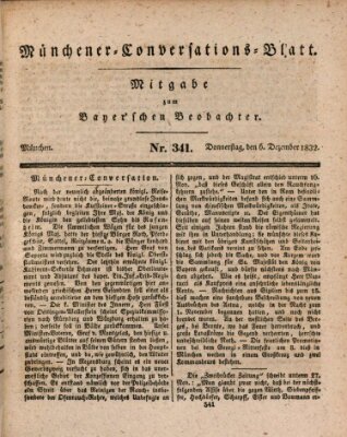 Münchener Conversations-Blatt (Bayer'scher Beobachter) Donnerstag 6. Dezember 1832