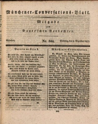 Münchener Conversations-Blatt (Bayer'scher Beobachter) Sonntag 9. Dezember 1832