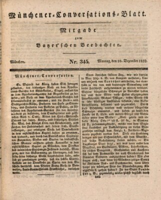 Münchener Conversations-Blatt (Bayer'scher Beobachter) Montag 10. Dezember 1832