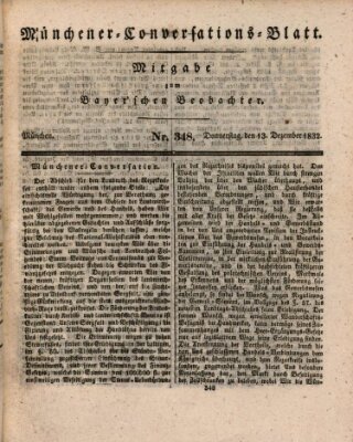 Münchener Conversations-Blatt (Bayer'scher Beobachter) Donnerstag 13. Dezember 1832