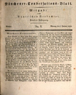 Münchener Conversations-Blatt (Bayer'scher Beobachter) Montag 7. Januar 1833