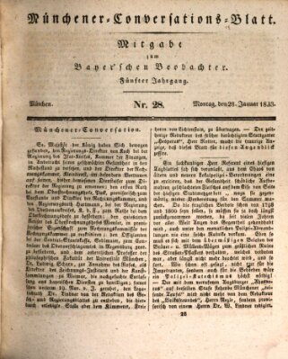 Münchener Conversations-Blatt (Bayer'scher Beobachter) Montag 28. Januar 1833