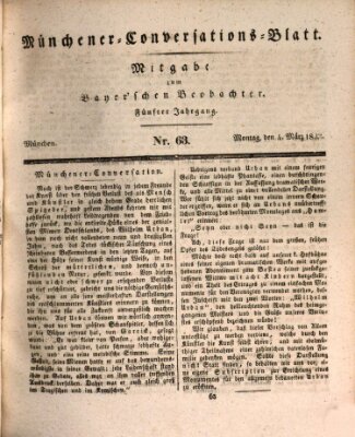 Münchener Conversations-Blatt (Bayer'scher Beobachter) Montag 4. März 1833