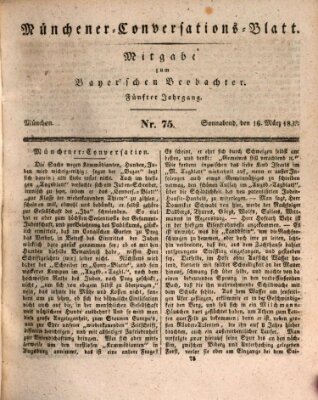 Münchener Conversations-Blatt (Bayer'scher Beobachter) Samstag 16. März 1833