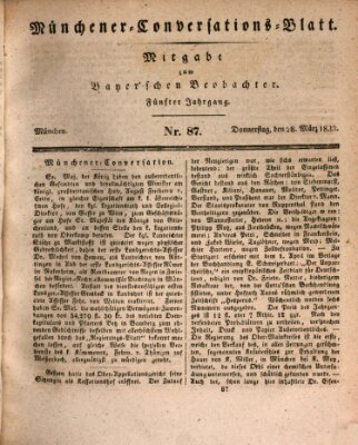 Münchener Conversations-Blatt (Bayer'scher Beobachter) Donnerstag 28. März 1833