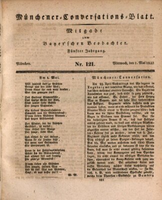 Münchener Conversations-Blatt (Bayer'scher Beobachter) Mittwoch 1. Mai 1833