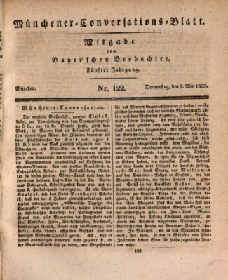 Münchener Conversations-Blatt (Bayer'scher Beobachter) Donnerstag 2. Mai 1833