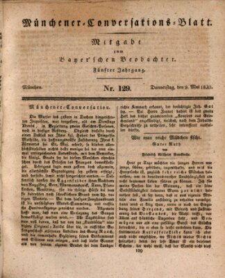 Münchener Conversations-Blatt (Bayer'scher Beobachter) Donnerstag 9. Mai 1833
