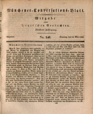 Münchener Conversations-Blatt (Bayer'scher Beobachter) Sonntag 26. Mai 1833