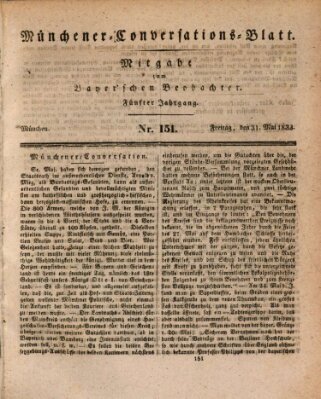 Münchener Conversations-Blatt (Bayer'scher Beobachter) Freitag 31. Mai 1833