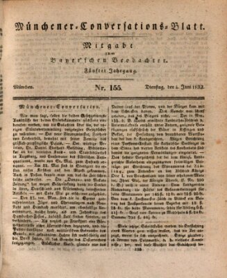 Münchener Conversations-Blatt (Bayer'scher Beobachter) Dienstag 4. Juni 1833