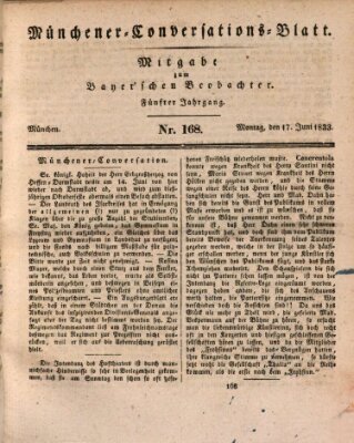 Münchener Conversations-Blatt (Bayer'scher Beobachter) Montag 17. Juni 1833