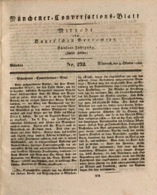 Münchener Conversations-Blatt (Bayer'scher Beobachter) Mittwoch 9. Oktober 1833