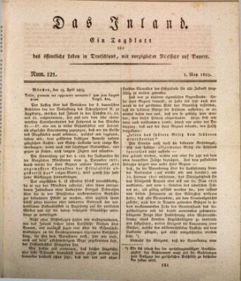 Das Inland (Deutsche Tribüne) Freitag 1. Mai 1829