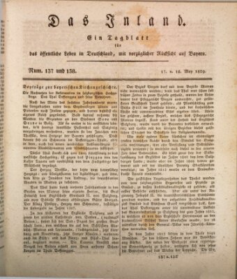 Das Inland (Deutsche Tribüne) Montag 18. Mai 1829