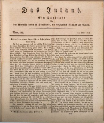 Das Inland (Deutsche Tribüne) Donnerstag 28. Mai 1829