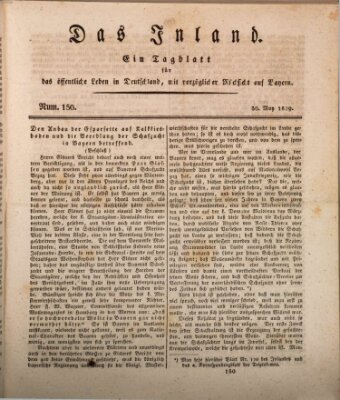 Das Inland (Deutsche Tribüne) Samstag 30. Mai 1829