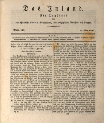 Das Inland (Deutsche Tribüne) Dienstag 25. Mai 1830