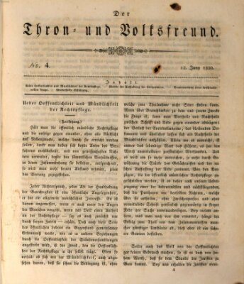 Das Inland (Deutsche Tribüne) Samstag 12. Juni 1830