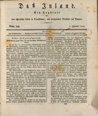 Das Inland (Deutsche Tribüne) Dienstag 2. November 1830