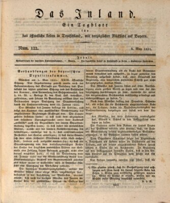 Das Inland (Deutsche Tribüne) Freitag 6. Mai 1831