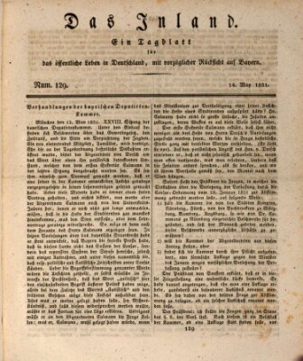 Das Inland (Deutsche Tribüne) Samstag 14. Mai 1831