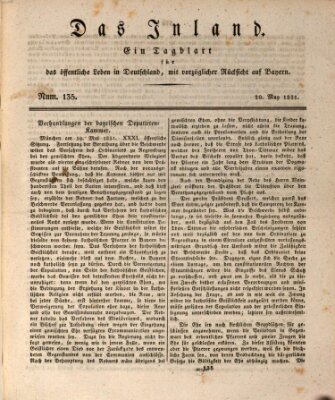 Das Inland (Deutsche Tribüne) Freitag 20. Mai 1831