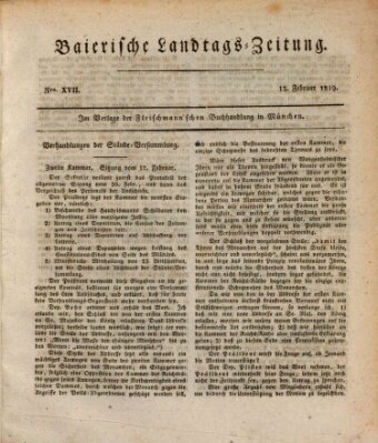Baierische Landtags-Zeitung Samstag 13. Februar 1819