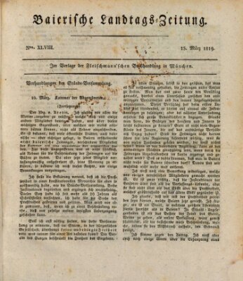 Baierische Landtags-Zeitung Samstag 13. März 1819