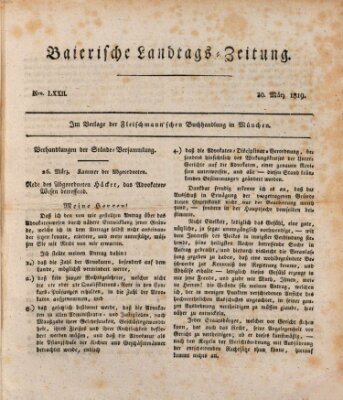 Baierische Landtags-Zeitung Dienstag 30. März 1819