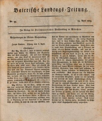 Baierische Landtags-Zeitung Donnerstag 15. April 1819