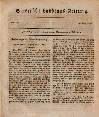 Baierische Landtags-Zeitung Freitag 30. April 1819