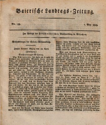 Baierische Landtags-Zeitung Samstag 1. Mai 1819