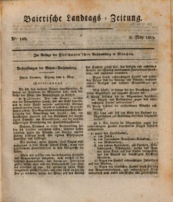 Baierische Landtags-Zeitung Montag 3. Mai 1819